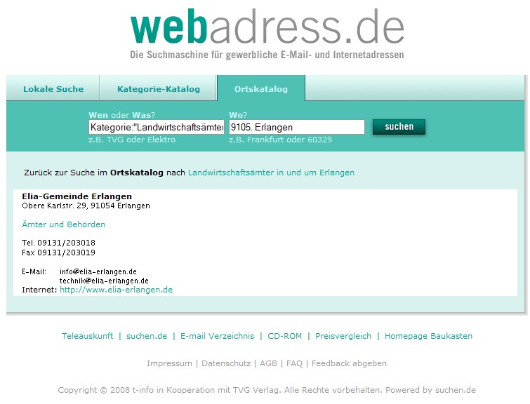 ELIA-Gemeinde als Landwirtschaftsamt? Wer denkt sich denn sowas aus?